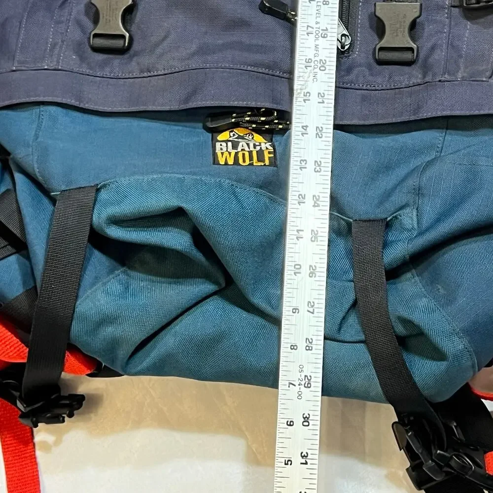 Vintage Black Wolf Granite Peak 65 Hiking Backpack Internal Frame Rucksack 65L